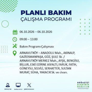 İstanbul'un bu ilçelerinde yaşayanlar dikkat! Elektrikler 8 saat boyunca olmayacak (4 Ekim 2026) - Resim: 2
