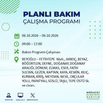 İstanbul'un bu ilçelerinde yaşayanlar dikkat! Elektrikler 8 saat boyunca olmayacak (4 Ekim 2026) - Resim: 22