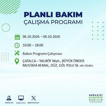 İstanbul'un bu ilçelerinde yaşayanlar dikkat! Elektrikler 8 saat boyunca olmayacak (4 Ekim 2026) - Resim: 23