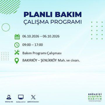 İstanbul'un bu ilçelerinde yaşayanlar dikkat! Elektrikler 8 saat boyunca olmayacak (4 Ekim 2026) - Resim: 11