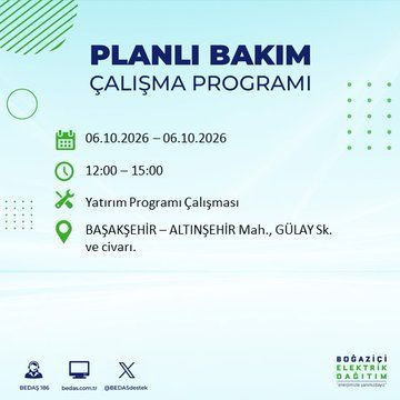 İstanbul'un bu ilçelerinde yaşayanlar dikkat! Elektrikler 8 saat boyunca olmayacak (4 Ekim 2026) - Resim: 14