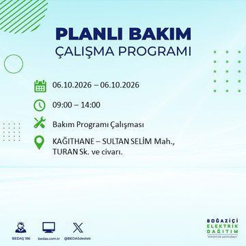 İstanbul'un bu ilçelerinde yaşayanlar dikkat! Elektrikler 8 saat boyunca olmayacak (4 Ekim 2026) - Resim: 40