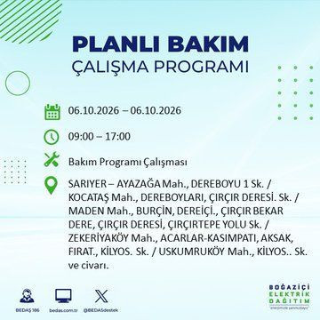 İstanbul'un bu ilçelerinde yaşayanlar dikkat! Elektrikler 8 saat boyunca olmayacak (4 Ekim 2026) - Resim: 44