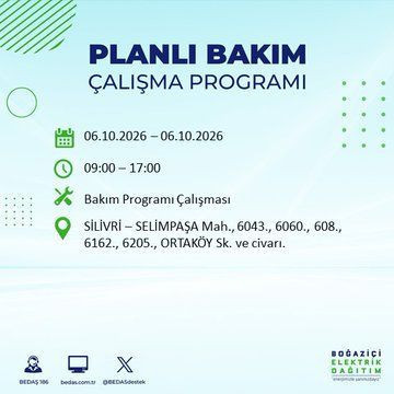 İstanbul'un bu ilçelerinde yaşayanlar dikkat! Elektrikler 8 saat boyunca olmayacak (4 Ekim 2026) - Resim: 46