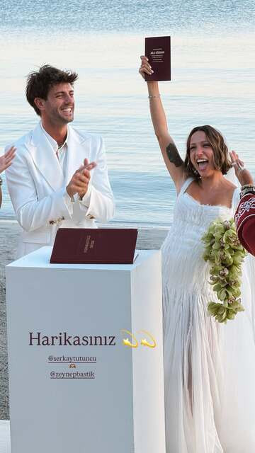 Ünlü çift evlendi: Gözyaşları sel oldu - Resim : 3
