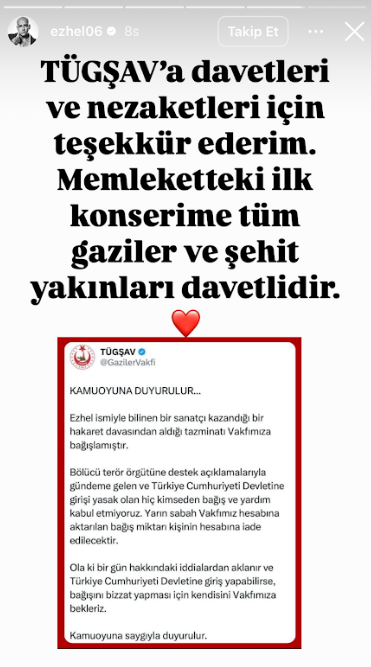 TÜGŞAV bağışı kabul etmedi, Ezhel'den yanıt geldi - Resim : 2