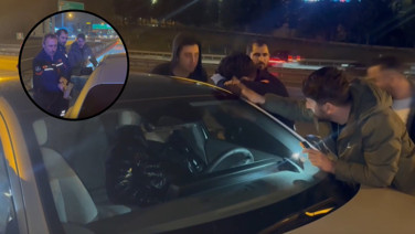 TEM'de bir garip olay: Uyanmayınca aracın camını baltayla kırdılar