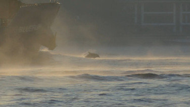 İstanbul Boğazı'nda tuhaf görüntü