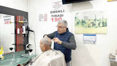 Tıraşta emekliye indirimli tarife