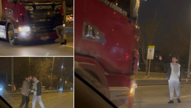 TIR'ın önüne atlamıştı, hakkında adli işlem başlatıldı