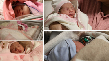 Yeni yılın ilk dakikalarında 4 bebek dünyaya geldi