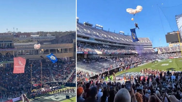 10 metreden tribüne çakıldı, mucize eseri kurtuldu