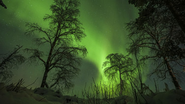 Kuzey ışıkları büyüledi