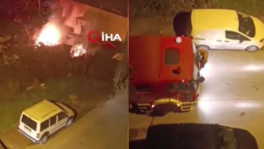 Önce evini ateşe verdi, sonra yarı çıplak halde itfaiyenin yolunu kesti