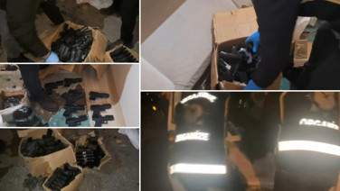 İstanbul’da kaçak silah operasyonu! Evden koli koli silah çıktı