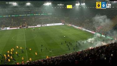 Dinamo Dresden-Hertha Berlin maçında meydan savaşı çıktı!