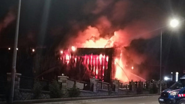 Ankara'da fabrika yangını