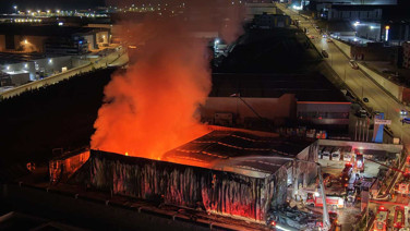 Ankara'da fabrika yangını