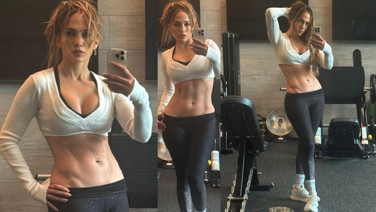 56 yaşındaki şarkıcının spor pozları olay yarattı