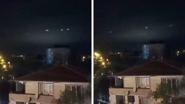 Sakarya'da gökyüzünde görülen ışıklar merak uyandırdı