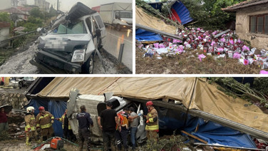 Manisa'da yağış kazaya neden oldu: Ölü ve yaralılar var