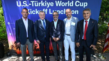 ABD-Türkiye maçı öncesi dikkat çeken buluşma