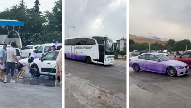 Yağmur yağdı, araçlar morardı: Soruşturma başlatıldı