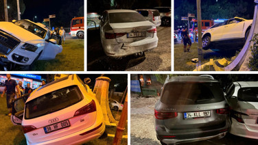 Direksiyon başında baygınlık geçiren sürücü kaza yaptı