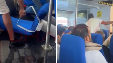 Girne açıklarında alabora olan geminin batmadan önceki görüntüleri ortaya çıktı
