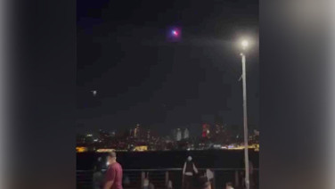Sahilde alkol içenlere polis dronundan uyarı