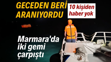 Silivri açıklarında iki gemi çarpıştı