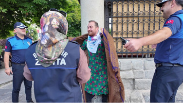 Zabıta Haftası'nda beklenmedik sürpriz! Dilenci sandıkları kişi bakın kim çıktı