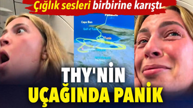 THY'nin uçağında panik. Çığlık sesleri birbirine karıştı