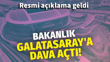 Gençlik ve Spor Bakanlığı Galatasaray'a dava açtı. Resmi açıklama geldi