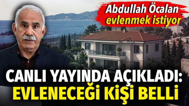 Abdullah Öcalan evlenmek istiyor. Canlı yayında açıkladı: Evleneceği kişi belli