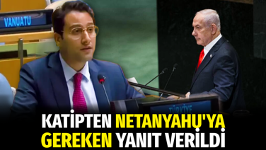 Katipten Netanyahu'ya gereken yanıt verildi