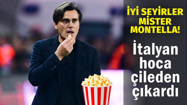 İyi seyirler Mister Montella! Zidane yaptı o baktı