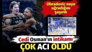 Cedi Osman'ın intikamı çok acı oldu. Obradovic'i son saniyede yıktı