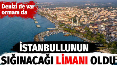 İstanbullunun sığınacağ limanı oldu. Denizi de var ormanı da