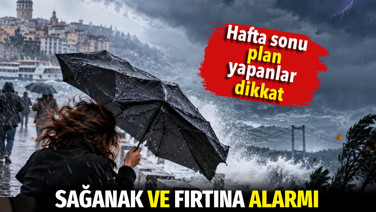 Hafta sonu planı yapanlar dikkat. Meteoroloji’den sağanak ve fırtına alarmı