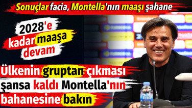 Sonuçlar facia, Montella'nın maaşı şahane. Ülkenin gruptan çıkması şansa kaldı Montella'nın bahanesine bakın