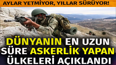 Dünyanın en uzun süre askerlik yapan ülkeleri açıklandı. Aylar yetmiyor, yıllar sürüyor