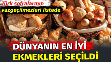 Dünyanın en iyi 42 ekmeği seçildi. Türk sofralarının vazgeçilmezleri listede