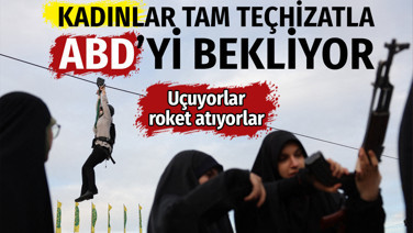 Tahranlı kadınlar Amerikalıları tam teçhizatla bekliyor