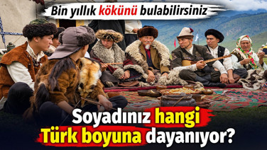 Bin yıllık kökünüzü bulabilirsiniz. Soyadınız hangi Türk boyuna dayanıyor?