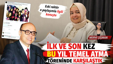 Paylaşımına yorum yapmıştı: Hayatımda ilk ve son kez bu yıl temel atma töreninde karşılaştık