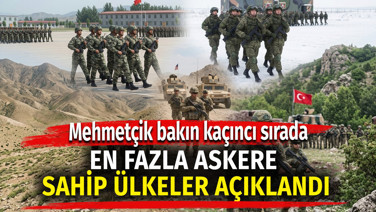 En fazla askere sahip ülkeler açıklandı. Mehmetçik bakın kaçıncı sırada