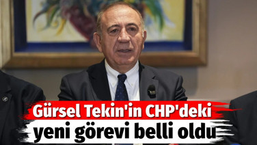 Gürsel Tekin'in CHP'deki yeni görevi belli oldu