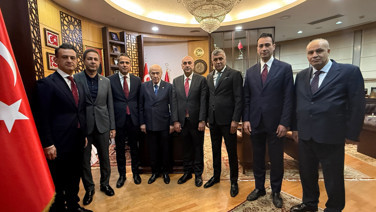 Baro Başkanlığına seçilen Muhammed Kürşat Üçüncü MHP lideri Bahçeli’yi ziyaret etti