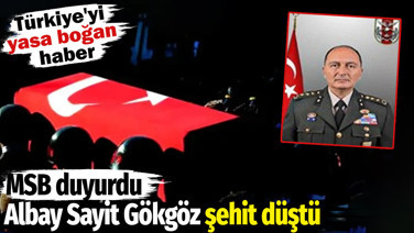 Araç kazasında İstihbarat Albay Sayit Gökgöz şehit oldu